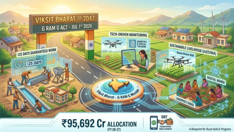 Viksit Bharat - G RAM G Initiative to Roll Out Across Rural India from July 1, 2026