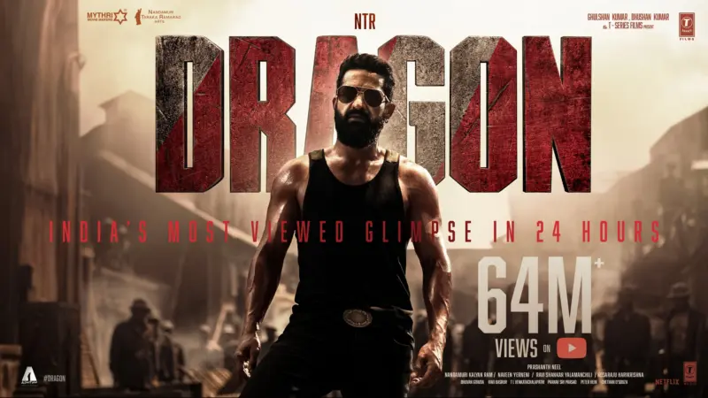 Dragon డ్రాగన్ గ్లింప్స్ సరికొత్త రికార్డు ఇండియాలోనే నంబర్‌ వన్‌గా ఎన్టీఆర్!