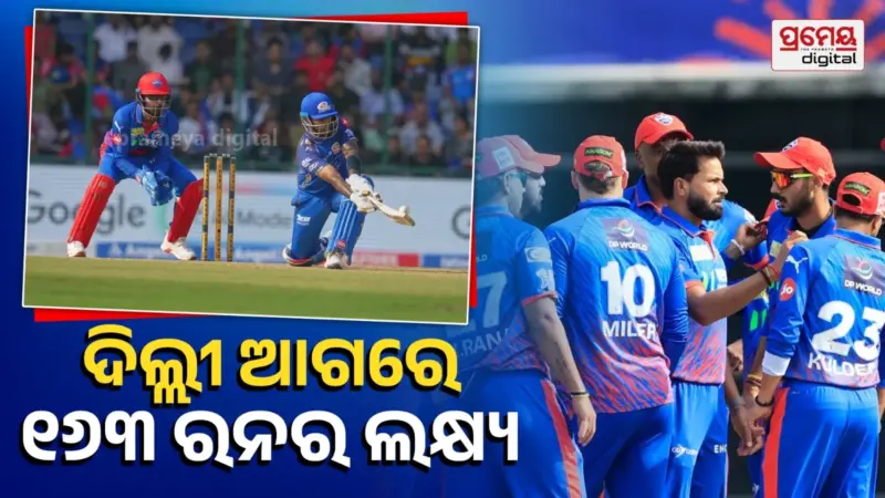 ସୂର୍ଯ୍ୟଙ୍କ ଅର୍ଦ୍ଧଶକୀୟ ପାଳି, ଦିଲ୍ଲୀକୁ ୧୬୩ ରନର ବିଜୟ ଲକ୍ଷ୍ୟ ଦେଲା ମୁମ୍ବାଇ ଇଣ୍ଡିଆନ୍ସ
