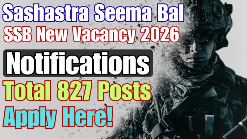 SSB Constable Tradesman Recruitment 2026