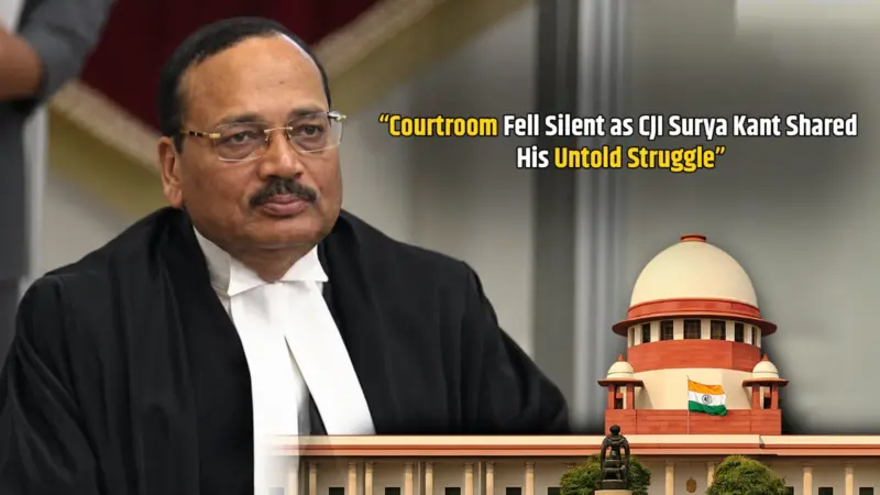 "Get Out Of My Chamber.": CJI Surya Kant Shares Emotional Struggle Story In Supreme Court