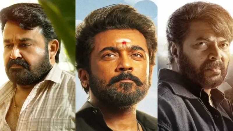 Top 12 South Films to Watch in Theaters in May 2026: Mammootty-led Patriot, Mohanlal's Drishyam 3 to Suriya's Karuppu