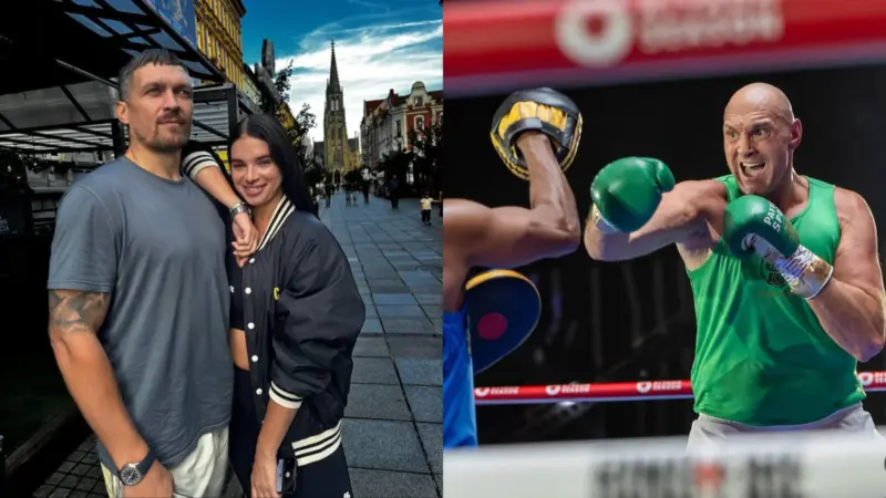 "I speak with my wife everyday." Oleksandr Usyk takes a dig at Tyson Fury for 'no contact' with wife and family