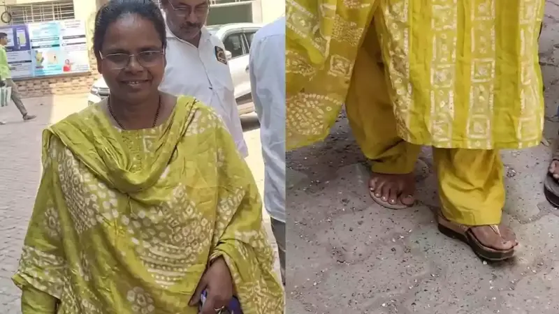 चुनावी समर में सांसद का 'नंगे पांव' संकल्प