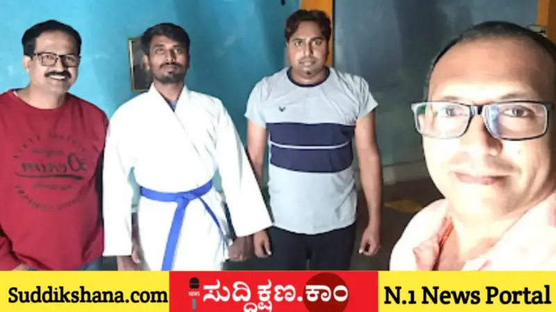ತೆಲಂಗಾಣದಲ್ಲಿ ದಾವಣಗೆರೆಯ ಕೀರ್ತಿ ಪತಾಕೆ: ಗಿನ್ನಿಸ್ ವಿಶ್ವ ದಾಖಲೆ ನಿರ್ಮಿಸಿದ ಕರಾಟೆ ಪಟು ಯಶ್ವಂತ್ ಪಿ.