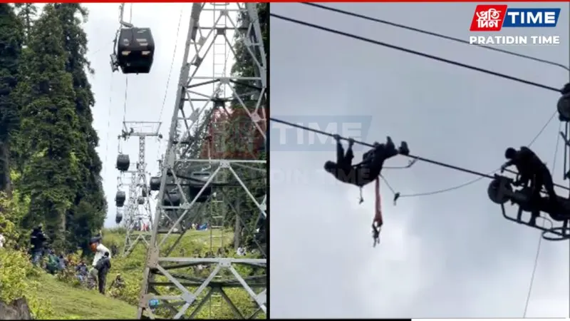 Gulmarg Cable Car Glitch: Tourists Stranded Mid-Air, Rescued Safely