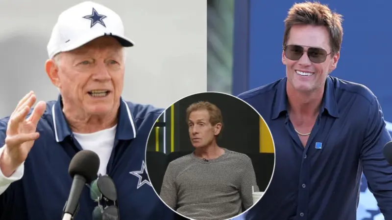 Skip Bayless Thinks Jerry Jones Won't Be Happy About Tom Brady's Shot at Cowboys Fans