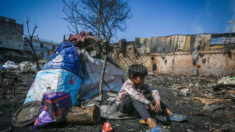 Delhi inferno: 17-year-old girl charred to death, over 100 shanties gutted in Rithala fire