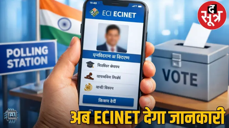 चुनाव आयोग का बड़ा कदम: ECINET प्लेटफॉर्म से एक क्लिक में मिलेगी उम्मीदवारों की पूरी जानकारी