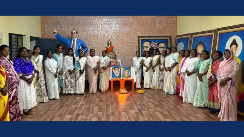 राजाळेत बाबासाहेब व माता रमाई यांच्या विवाह सोहळ्याचे नाट्यरूप सादरीकरण; महिला जयंती महोत्सव समितीचा अनोखा उपक्रम