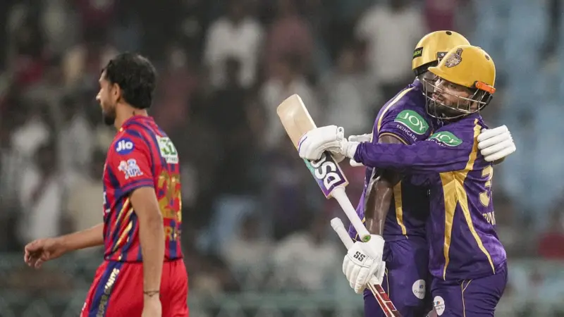 IPL 2026 | Rinku, Narine shine as KKR tide over LSG in Super Over