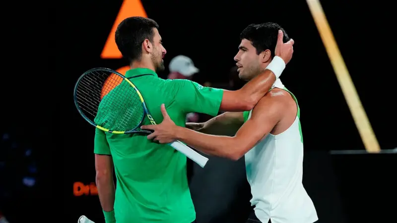 Australian Open: Carlos Alcaraz calls Novak Djokovic 'inspiring'