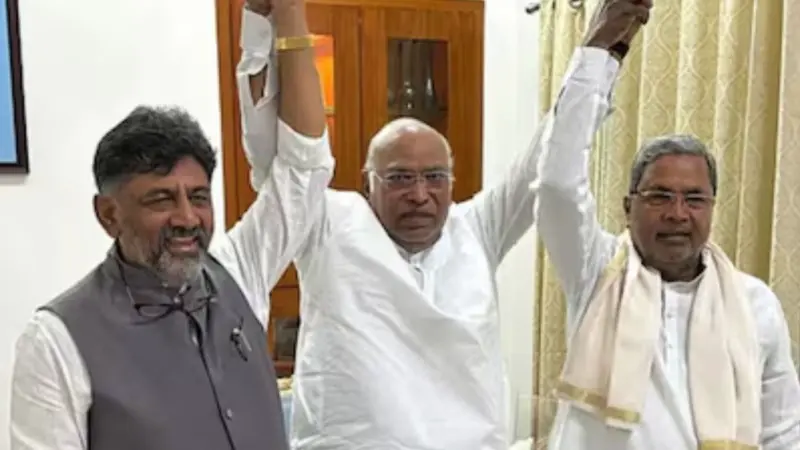 Karnataka  :  కర్ణాటకలో సీఎం మార్పు.. DK శివకుమార్⁬తో ఖర్గే  సీక్రెట్ మీటింగ్!
