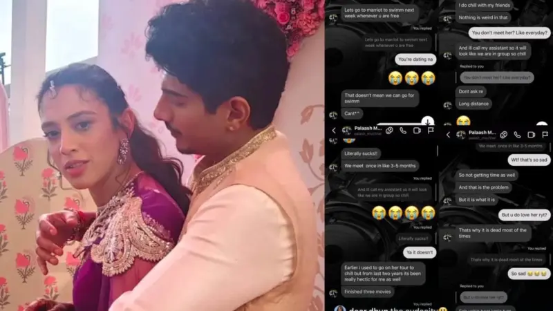 Palash Muchhal's alleged flirting chats with another woman leaked online