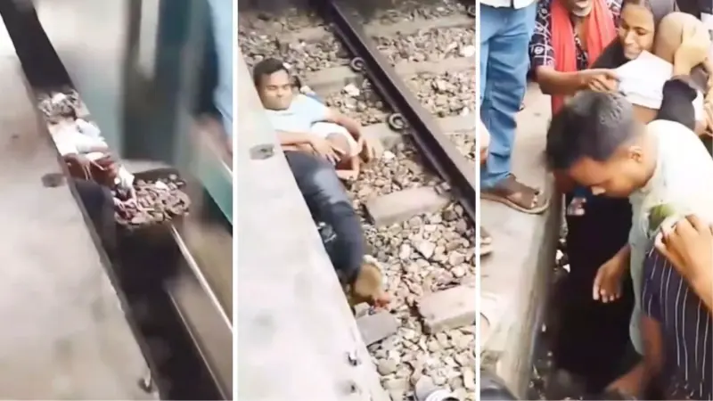 बांग्लादेश में पिता ने जान पर खेलकर बचाई अपने बच्चे की जान, वीडियो हो रहा वायरल
