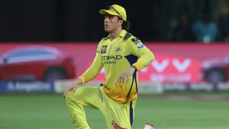 Dewald Brevis pulls off fine catch to remove Pathum Nissanka in CSK vs DC IPL 2026