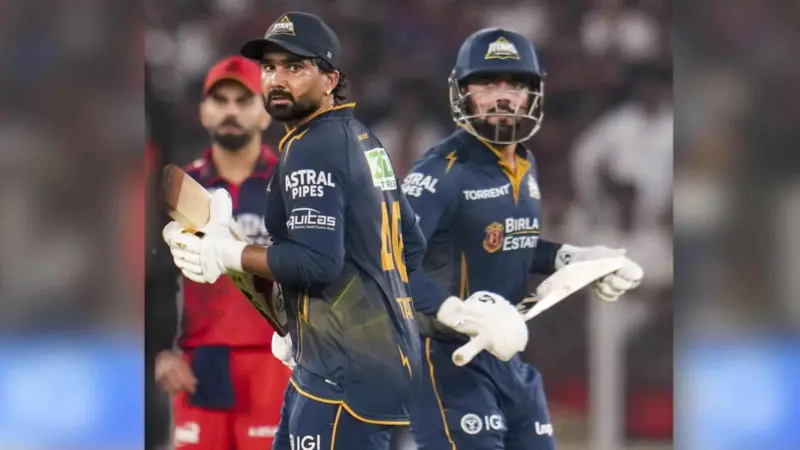 Gujarat Titans beat Royal Challengers Bengaluru by four wickets