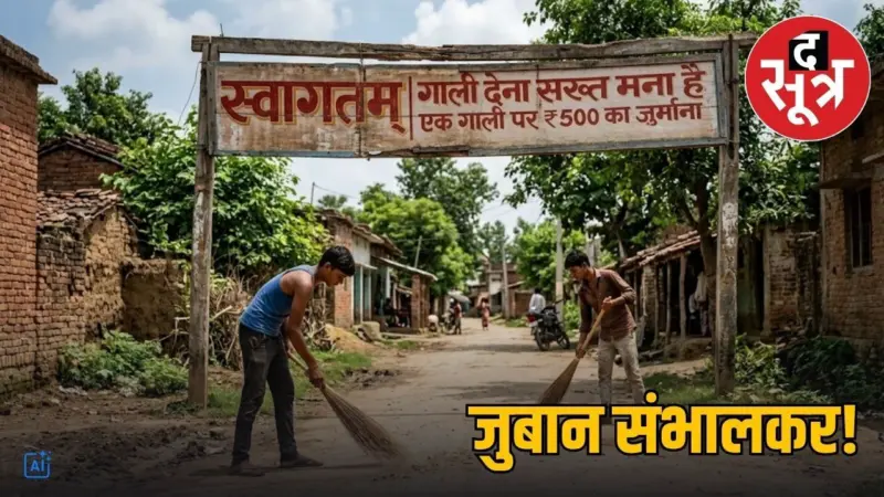 एमपी का पहला गाली मुक्त गांव, भूलकर भी दी गाली तो पूरे गांव में लगानी पड़ेगी झाड़ू
