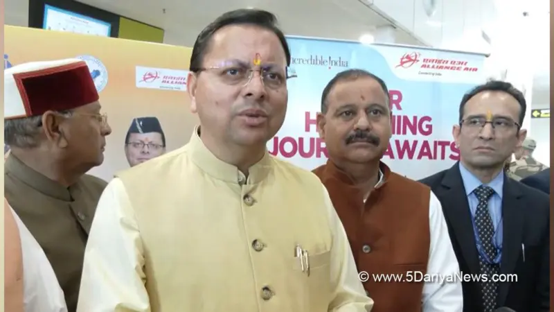 Pushkar Singh Dhami inaugurates 42-seater Pithoragarh-Dehradun air service