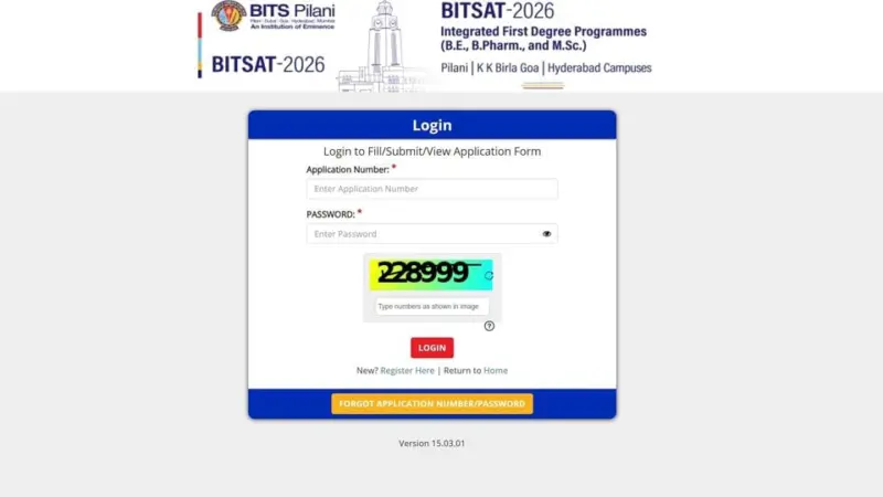 BITSAT 2026 admit card: Download hall ticket for exam on 15, 16 April from admissions.bits-pilani.ac.in