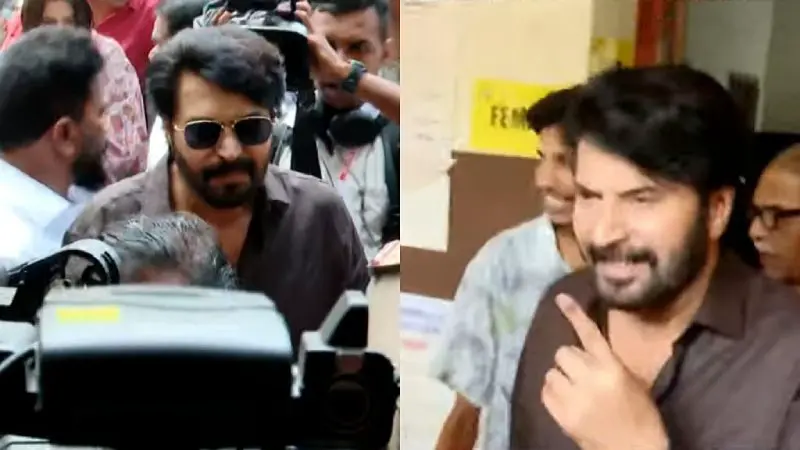 മമ്മൂട്ടി വോട്ട് രേഖപ്പെടുത്തി, പൊന്നുരുന്നി ക്രൈസ്റ്റ് കോളേജില്‍ വോട്ട് രേഖപ്പെടുത്തി മെഗാസ്റ്റാര്‍