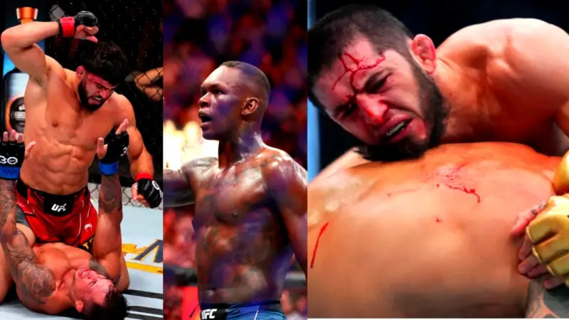 Israel Adesanya predicts intense wrestle clash between Islam Makhachev and Arman Tsarukyan: "It's gonna be WrestleMania!"