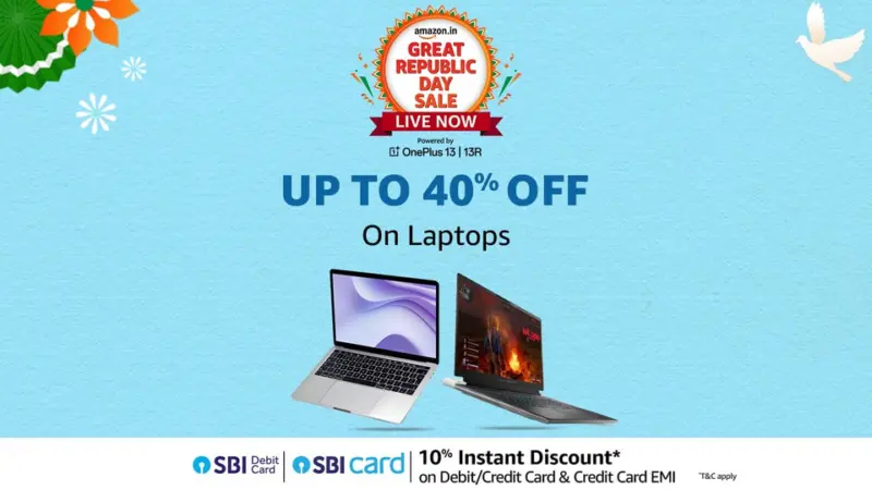 Amazon Republic Day Sale: Get the best laptops and save up to 40% on top brands like Dell, Apple, Lenovo and others
