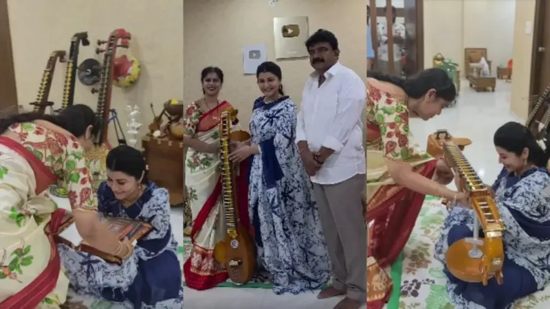 వేణు స్వామి భార్య శ్రీవాణికి మాజీ మంత్రి పేర్ని నాని భార్య సుధ సర్‌ప్రైజ్ గిఫ్ట్.. వీడియో వైరల్