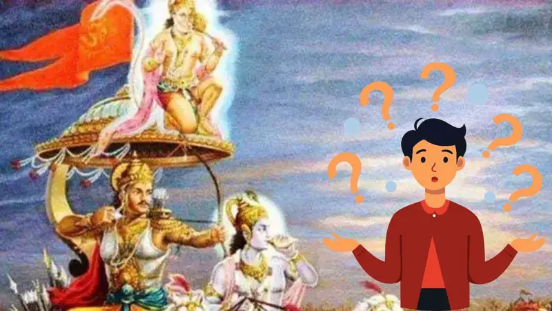 அர்ச்சுனன் தேரில் அனுமன் கொடி? இது எப்படி?