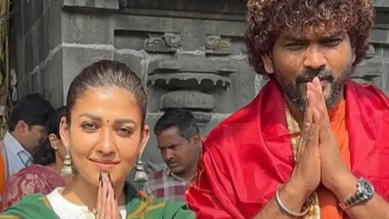 Nayanthara and Vignesh Shivan Seek Blessings Ahead of 'Love Insurance Kompany' Release