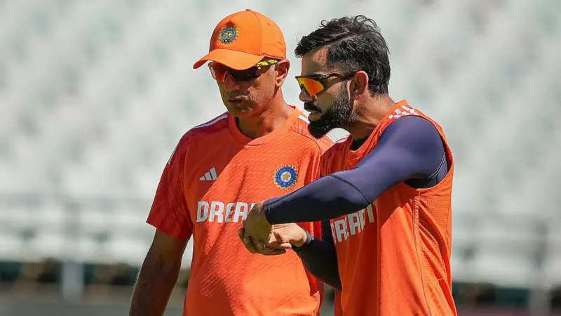 Virat Kohli thanks Rahul Dravid for caring, nurturing