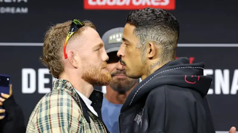 (Video) Carlos Prates Tries to Agitate Jack Della Maddalena in Final UFC Perth Faceoff