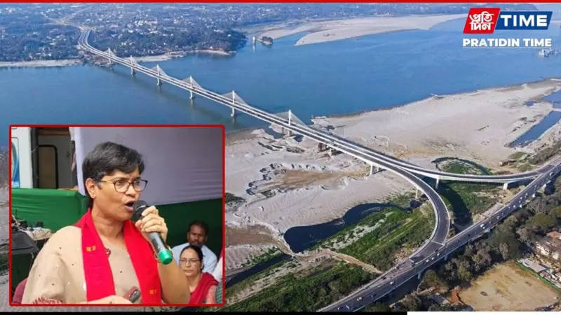 Shock Claim by Mira Borthakur: Pillar Beneath Guwahati-North Guwahati Bridge Damaged