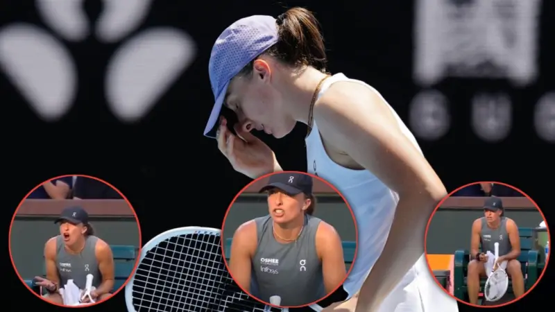 Iga Swiatek Smashes Towel and Yells at Team in Indian Wells Meltdown
