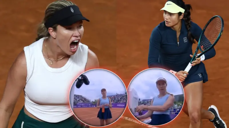 (Video) Danielle Collins Annoyed At Cameraman for Being 'Wildly Inappropriate' During Strasbourg Match Against Emma Raducanu