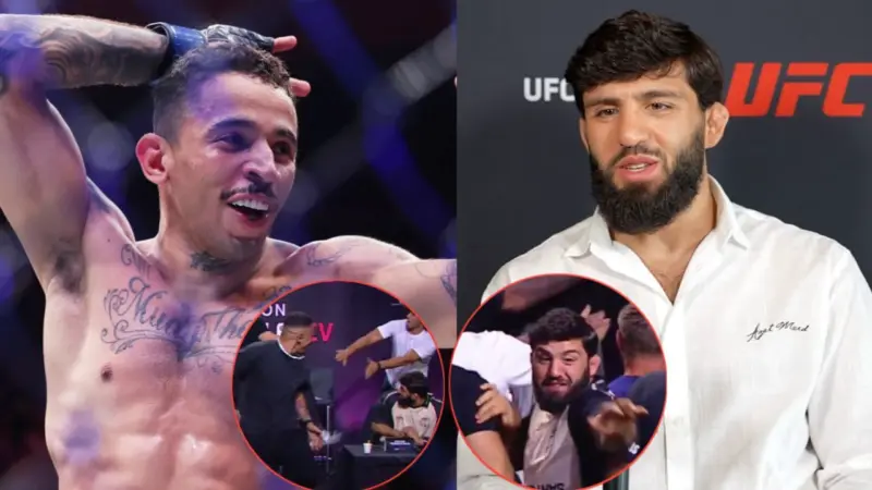 UFC Stars Arman Tsarukyan and Carlos Prates Caught Staying Out of Trouble in Chaotic Press Conference