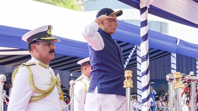 Indian Navy must ensure security of critical sea lanes, choke points along with coastlines: Defence Minister Rajnath Singh