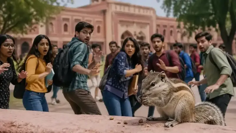 యూనివర్సిటీలో ఉడుత బీభత్సం: 18 మందికి పైగా గాయాలు!