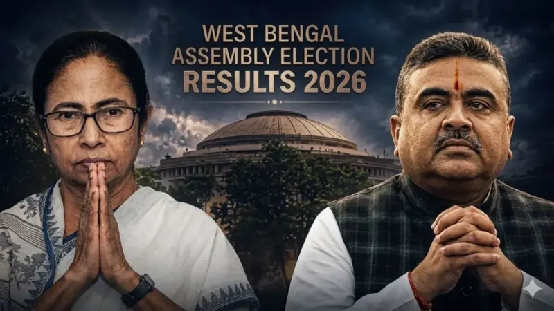 West Bengal Election Results 2026 Live: पश्चिम बंगालमध्ये तृणमुलच्या गडाला सुरुंग, भाजपची विजयी घौडदौड सुरू