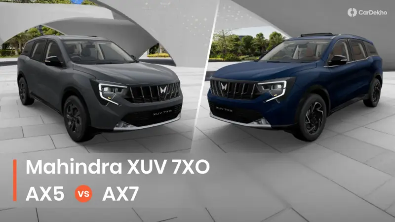 Mahindra XUV 7XO AX5 vs AX7 Compared: Make That Upgrade!