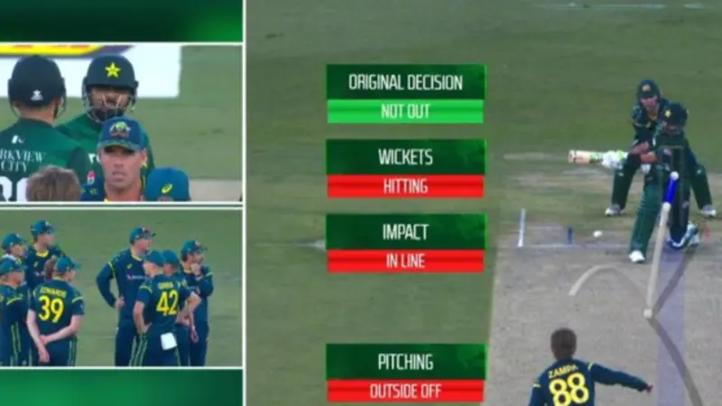 Watch: 'Outside leg.'- Umpire error in Babar Azam's LBW dismissal during PAK vs AUS 1st T20I goes viral