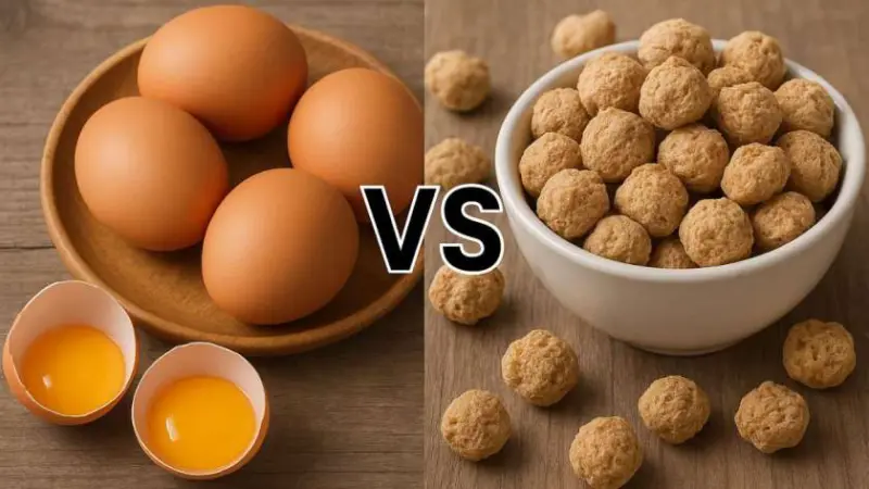 प्रोटीन के लिए क्या बेहतर है : अंडा या सोयाबीन?