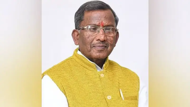 Governor Lakshman Prasad Acharya attends consecration of Shiva temple at Panbari