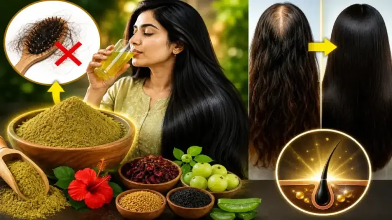 జుట్టు రాలడానికి చెక్ పెట్టే మ్యాజికల్ పౌడర్.. నీటిలో కలిపి తాగితే చాలు!