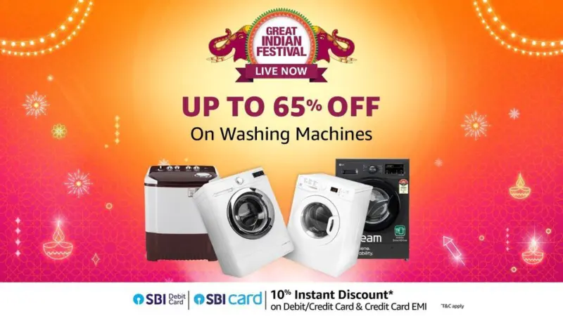 Amazon Great Indian Festival Sale: Avail up to 65% off and more on top load washing machines from Samsung, LG and more