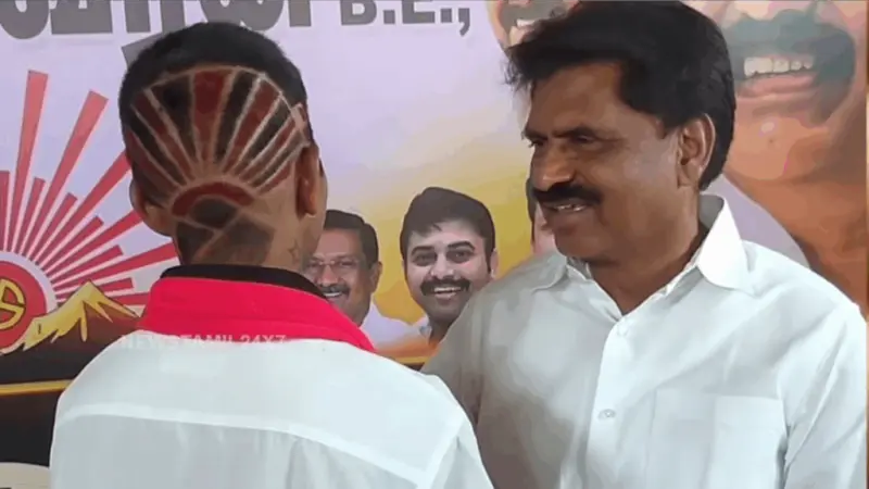 "இதுதான் உதய சூரியன் ஹேர் கட்டிங்கா?" இளைஞரின் நூதன தேர்தல் பரப்புரை.. வைரலாகும் வீடியோ..!!