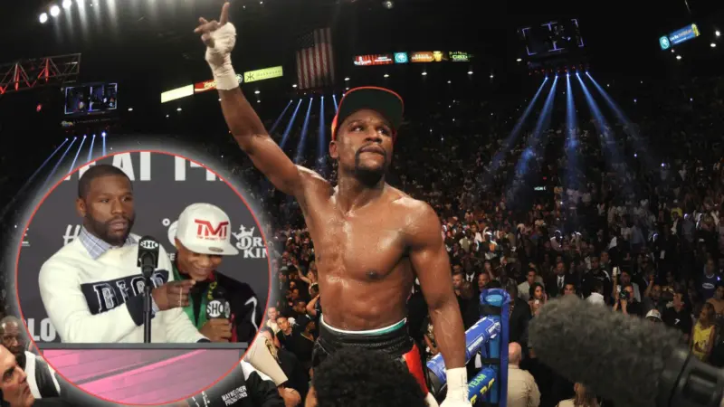 Floyd Mayweather goes off in press conference as reporter adds 'wrong word' describing greatness
