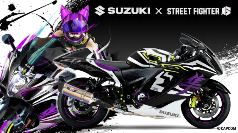 Suzuki Hayabusa Tuned by JURI: When motorcycles meet Street Fighter 6