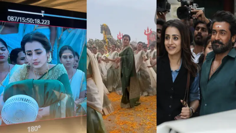 Trisha Karuppu: కరుప్పు వర్కింగ్ స్టిల్స్ షేర్ చేసిన త్రిష..