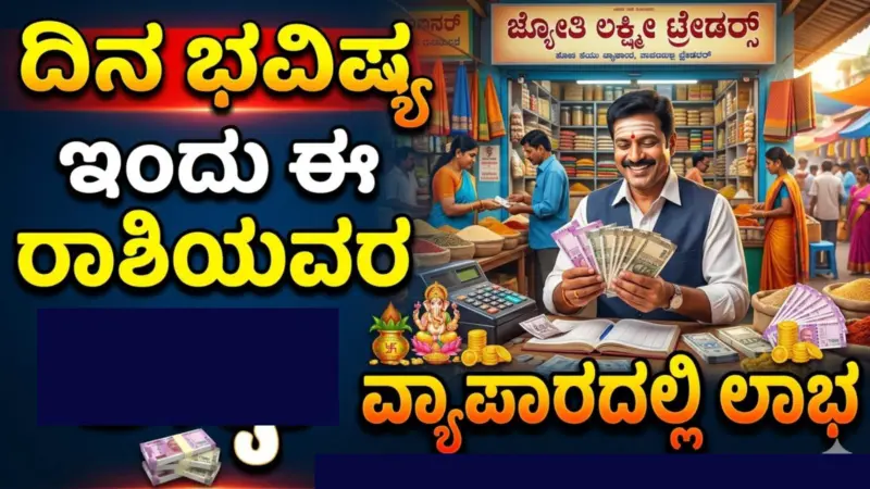 ದಿನ ಭವಿಷ್ಯ: ಇಂದು ಈ ರಾಶಿಯವರ ವ್ಯಾಪಾರದಲ್ಲಿ ಲಾಭ
